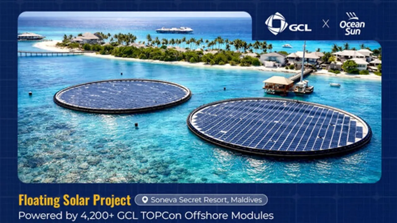 The floating PV system uses more than 4,200 TOPCon marine modules supplied by GCL System Integration.