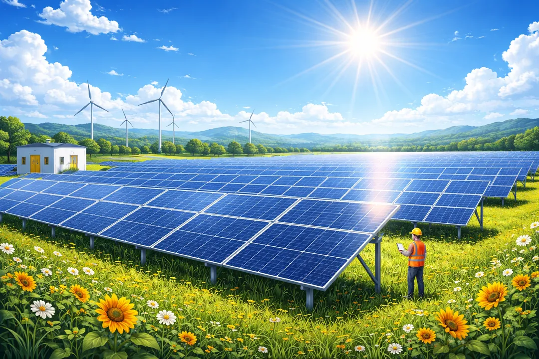  Inox Green’s solar O&M portfolio has crossed 3 GW following the KEC Bhadla project award. Image Source: AI Generated 