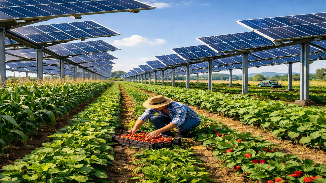 Farmers were permitted to install elevated PV panels while continuing agricultural activities under the new framework.