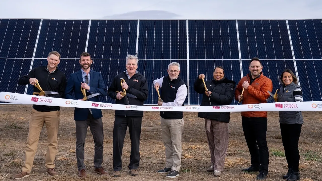  Pivot Energy completes Colorado’s first off-site net metering PV facility. Image Source: Pivot Energy 