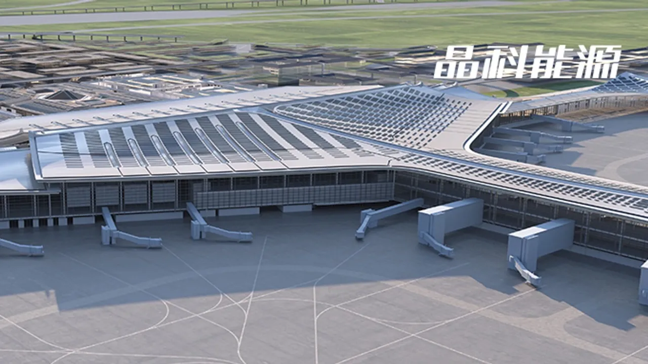 Tiger Neo anti-glare modules enable solar deployment within light-sensitive zones of active airport infrastructure.