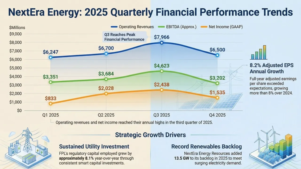  Strong generation growth and disciplined cost management supported $6.835 billion FY2025 GAAP net income. Image Credit: AI Generated 