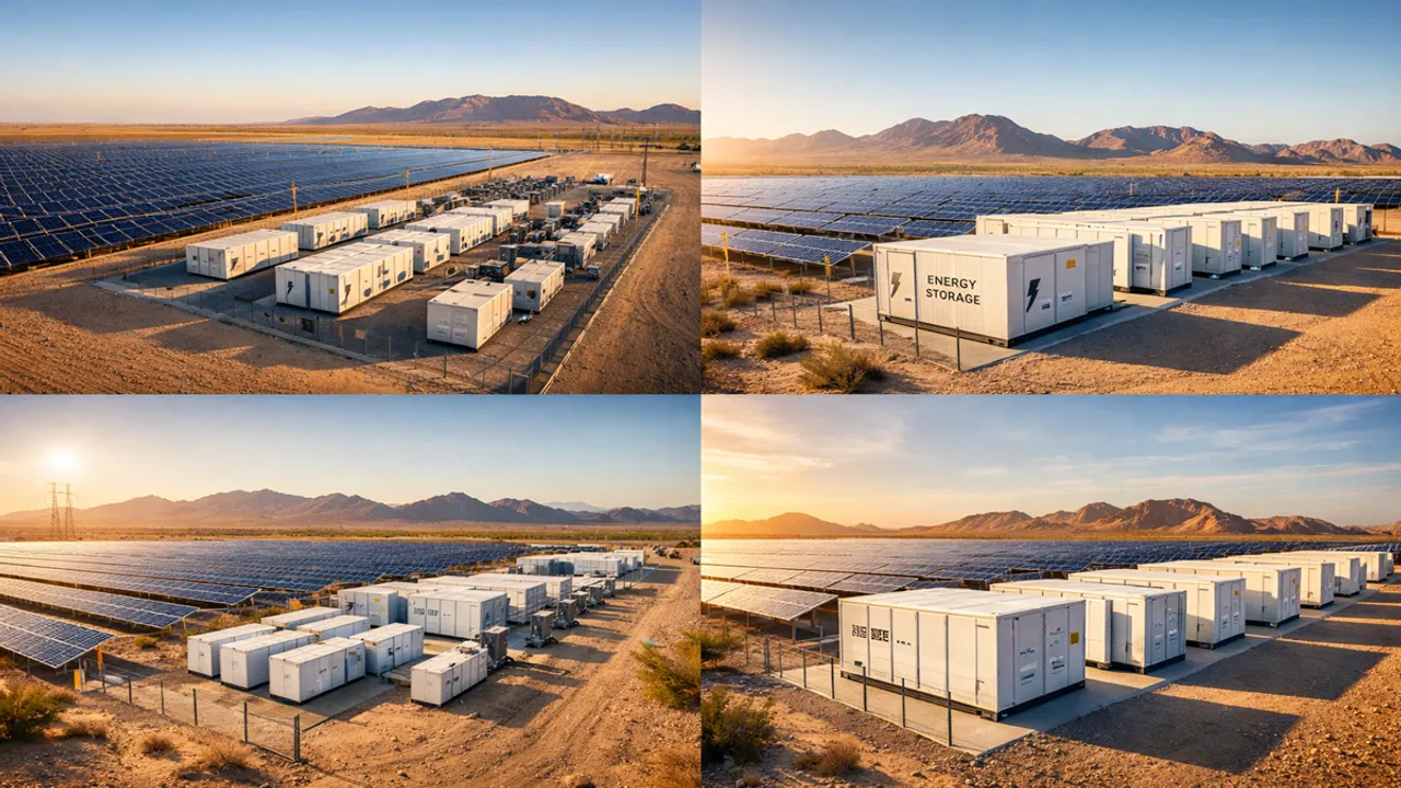  The project pairs 100 MWac solar capacity with a 400 MWh battery system in Pinal County. Image Source: AI Generated 