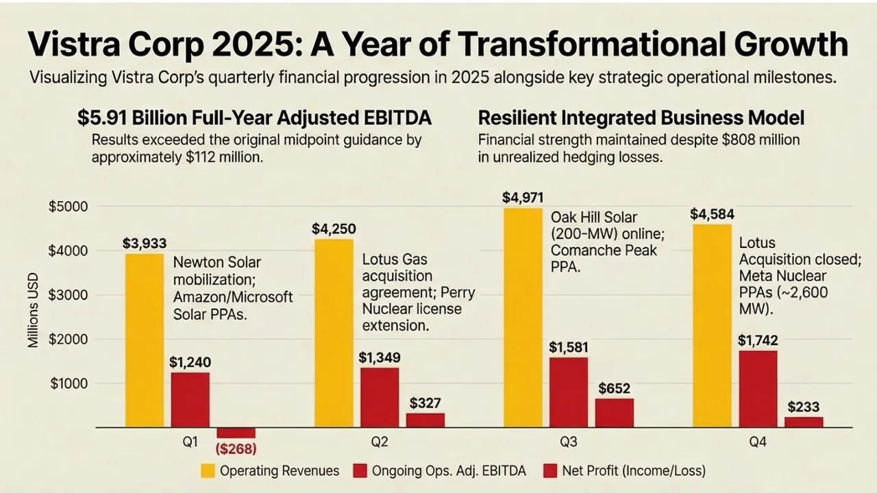 Operational earnings changes influence reported financial performance across electricity generation and retail energy operations.
