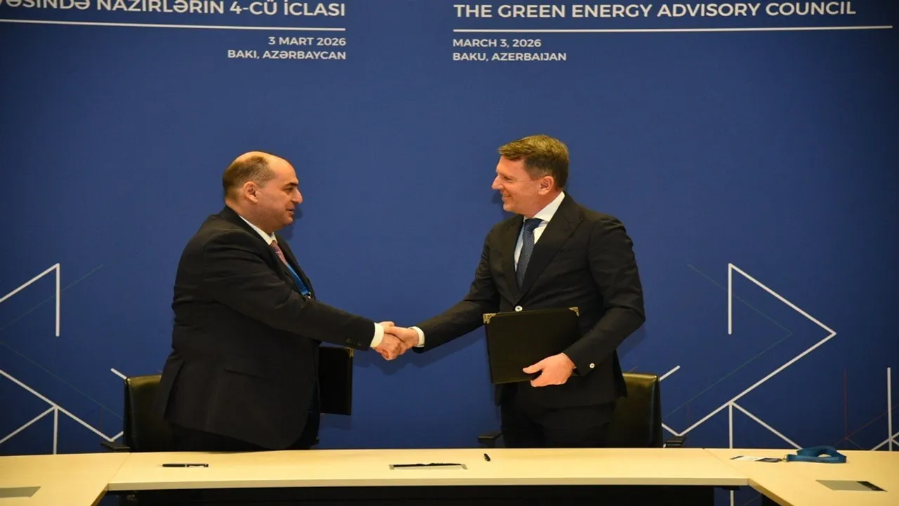  Signing took place during the Southern Gas Corridor and Green Energy Advisory Council meetings in Baku. Image Credit/Source: Linkedin/ENNA Group 