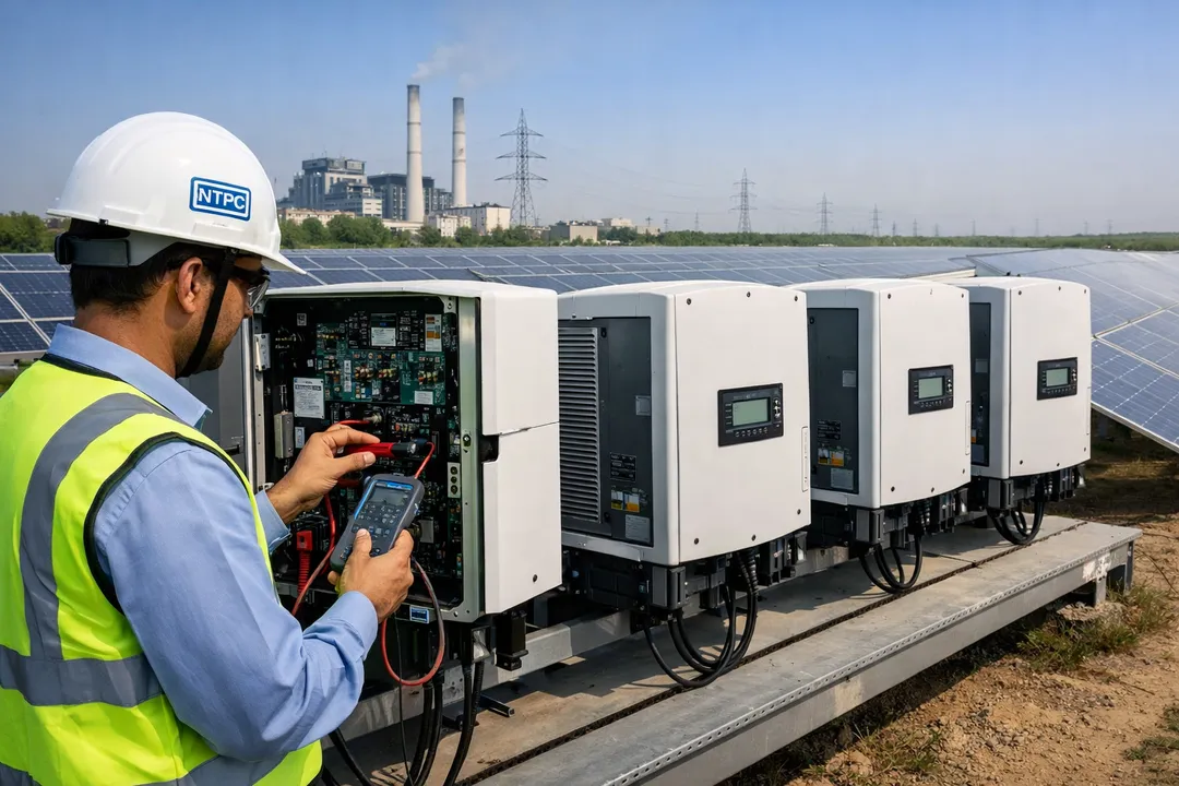 The contract covers preventive and breakdown maintenance services for solar inverters over 24 months.
