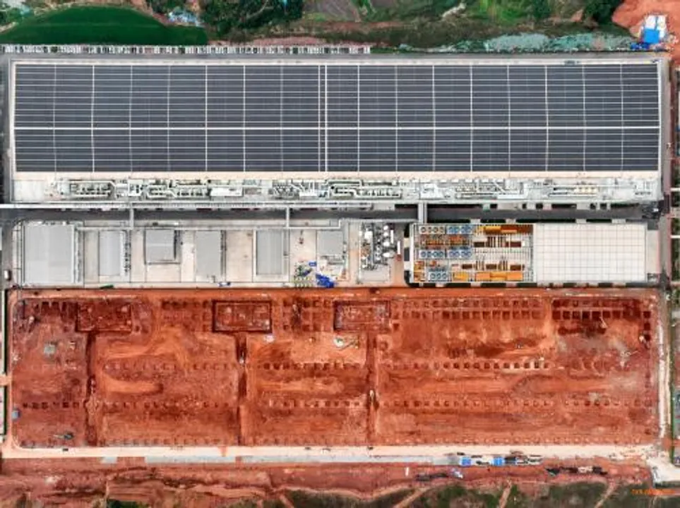  SunSync's 32 GW fab is being constructed in two phases, with the first phase now in production. Illustration by Kesolar. 