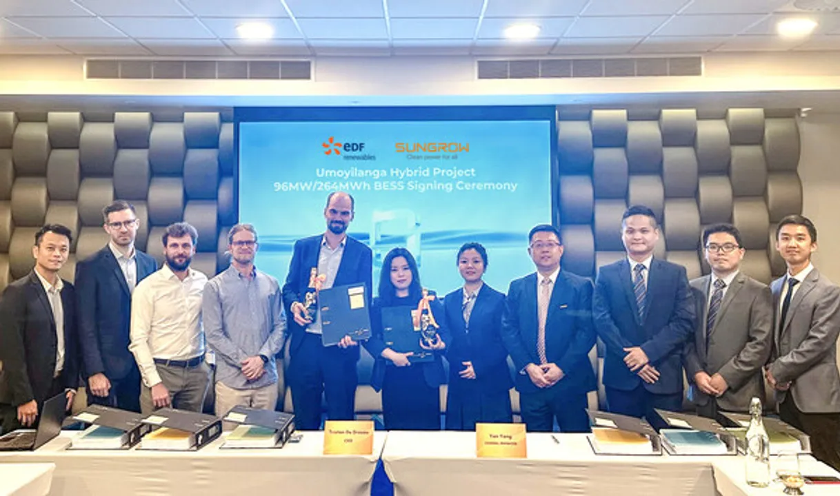  Sungrow has agreed to provide EDF Renewables with its 264MWh liquid-cooled energy storage system and MV transformers for the whole project. Illustration from PRNewswire. 