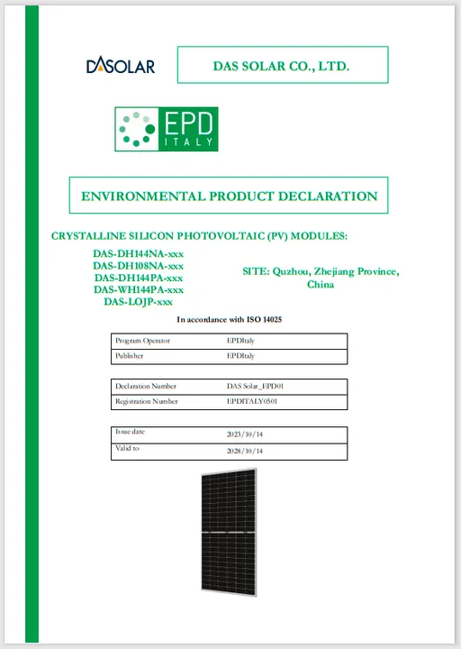  This accomplishment signals DAS Solar's commitment to sustainable development and enhances its global competitiveness in the green energy sector. Illustration from weixin. 