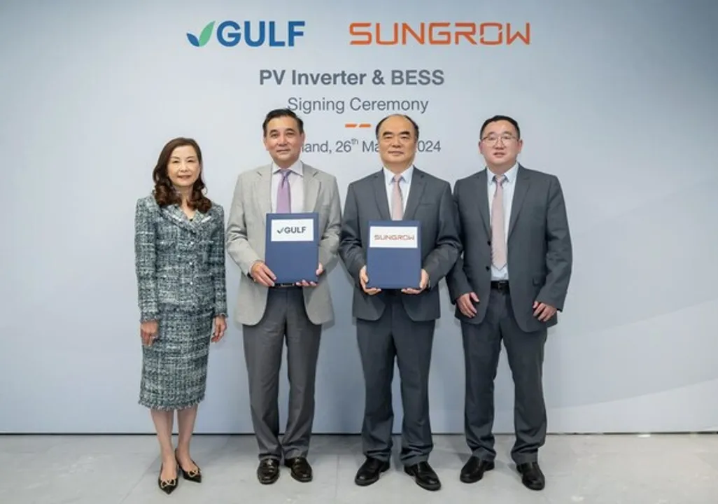  Sungrow and Gulf Energy join forces to advance solar power capabilities in Southeast Asia. (Image Credit: PRNewswire).  