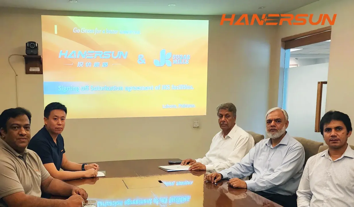  Hanersun and JK Group have announced the partnership for solar integration at JK Sugar Mills in Lahore, Pakistan. (Image Credit: Hanersun)  