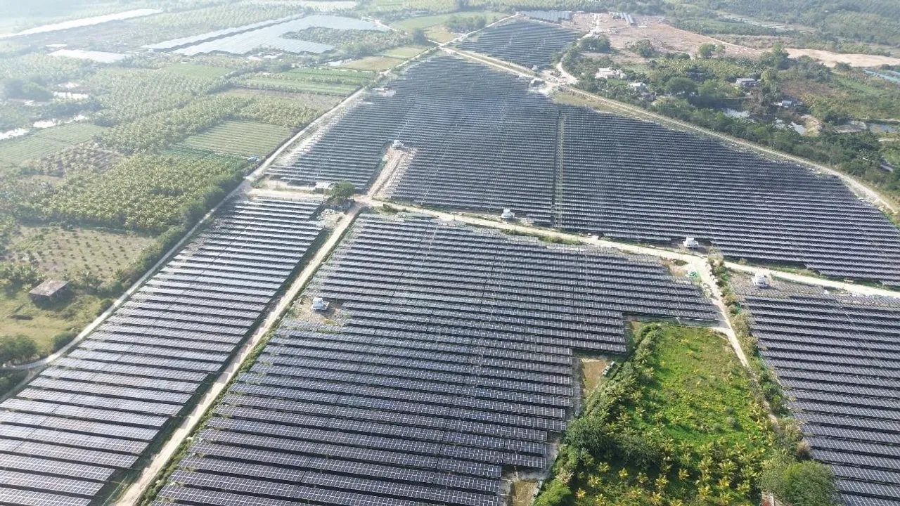  Hainan's 100MW agrivoltaic project utilizes Trina Solar's Vertex N 720W modules for full grid connection. (Image Credit: Trina Solar). 