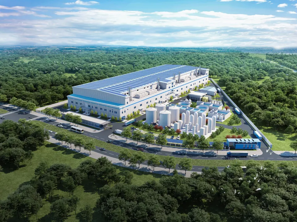 GStar’s new factory in Jakarta has a capacity of 3 GW each for silicon ingots and wafers. (Image Credit: GStar/Linkedin)  