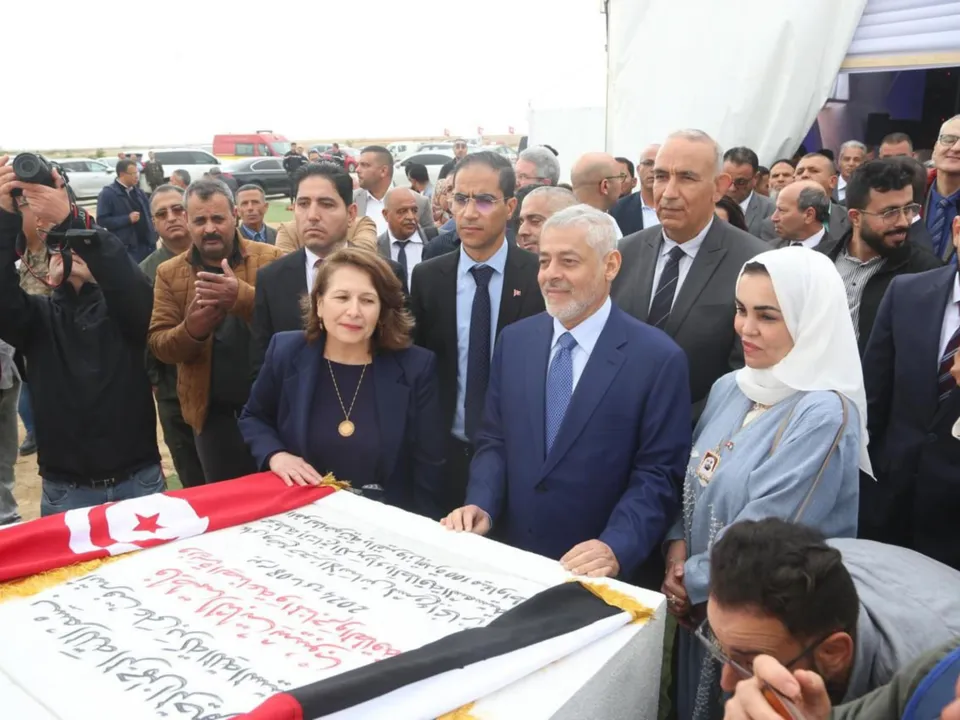  With commissioning slated for Q4 2025, the Kairouan plant will be AMEA Power’s inaugural operational asset in Tunisia. (Image Credit: AMEA Power)  