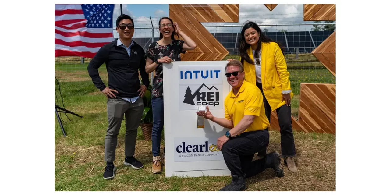  Intuit and REI have contributed 1.4 MWDC each to the Tennessee project, aiming to prevent 73,481,964 kg of carbon emissions. (Image Credit: Businesswire)  