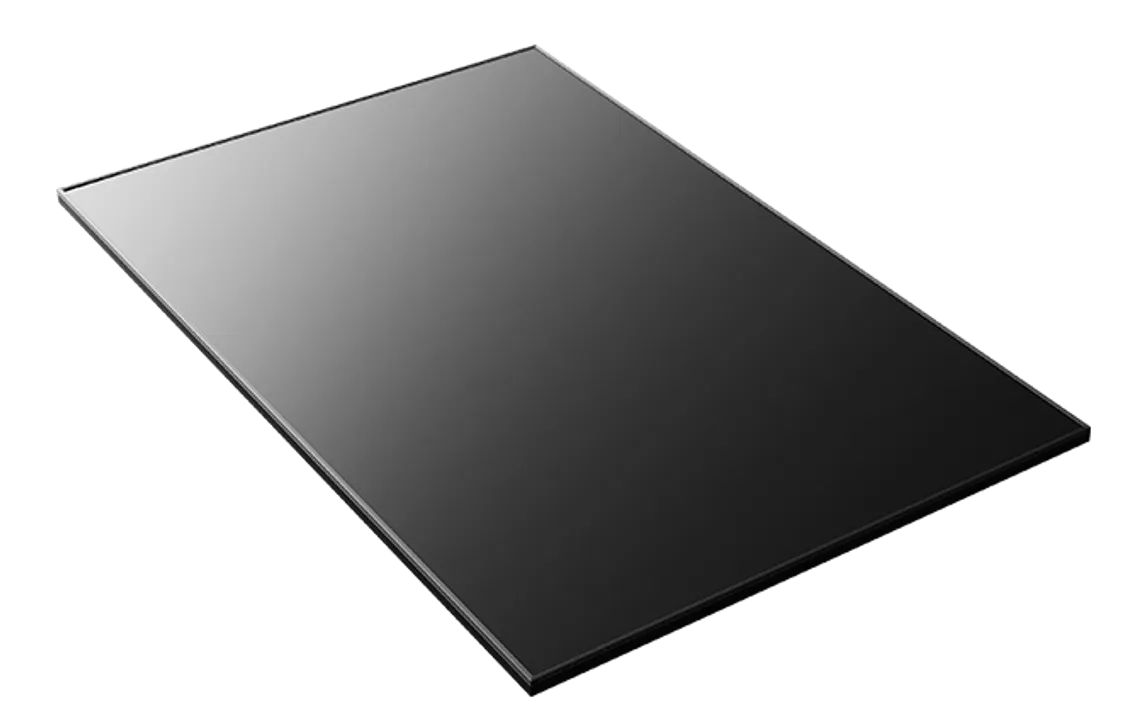  During Intersolar 2024, LONGi unveils the ultra black Hi-MO X6 Artist module with 22.3% efficiency and 435W power. (Photo Credit: LONGi)  