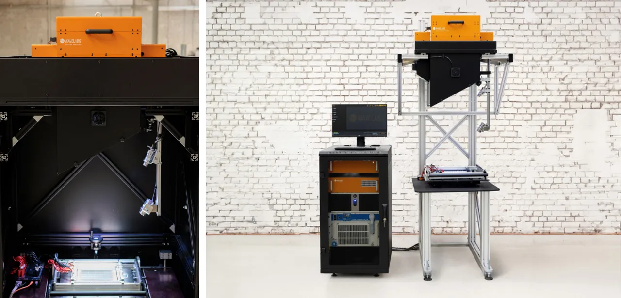  WAVELABS presents its expanded solar testing portfolio, including the SINUS-430 ADVANCED and SINUS-3000 PRO, at Intersolar. (Image Credit: WAVELABS)  