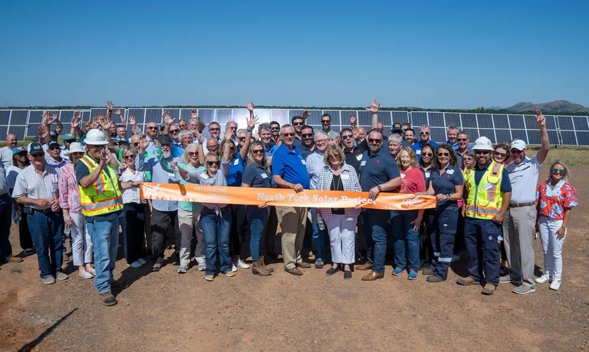  The Oklahoma Municipal Power Authority (OMPA) will purchase all energy from North Fork Solar under a 15-year agreement. (Image Credit: Recurrent Energy)  