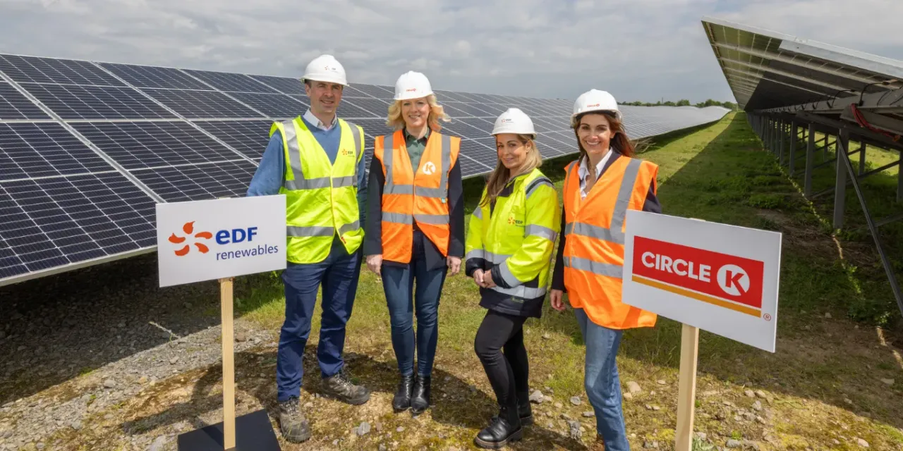  Circle K Ireland partners with EDF Renewables Ireland to power its network with solar energy starting in October 2024. 