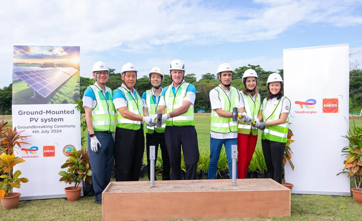  TMCC becomes the first golf course in Singapore to be powered by a ground-mounted solar system. (Image Credit:  TotalEnergies)  