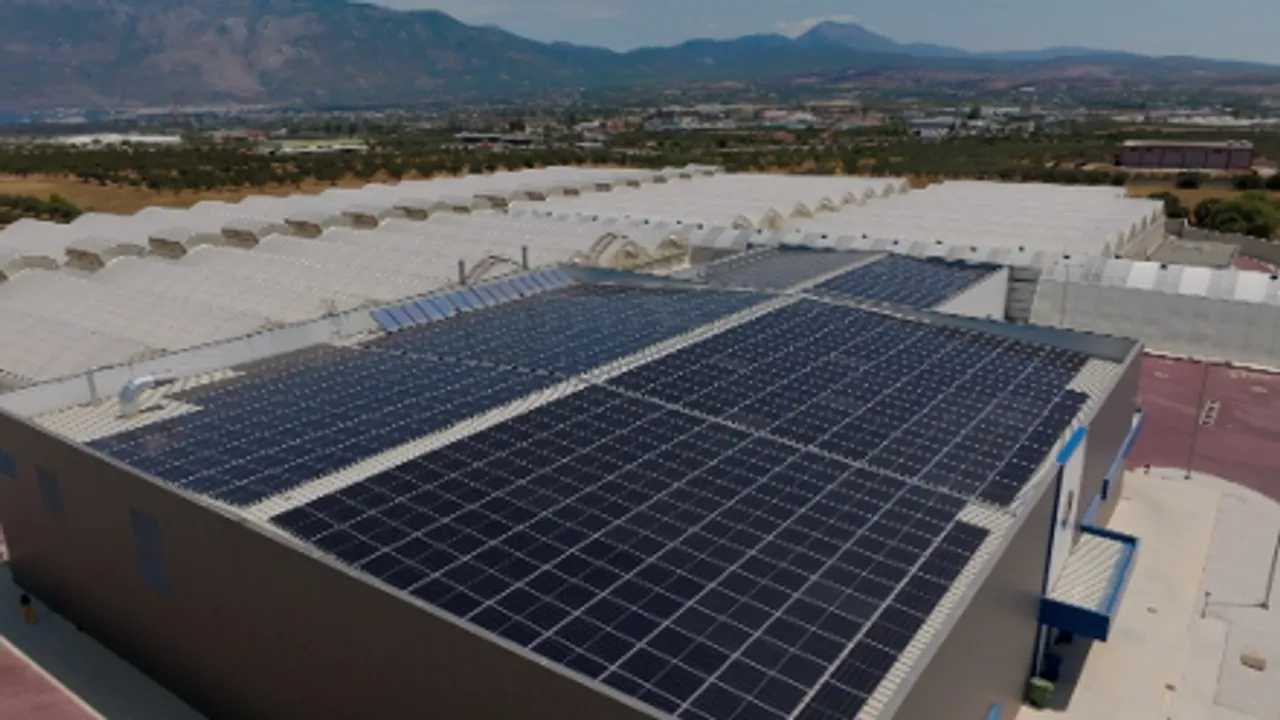  The photovoltaic system at the Corinth factory features high-efficiency Recom Lion HJT modules. (Image Credit: Pixabay)  