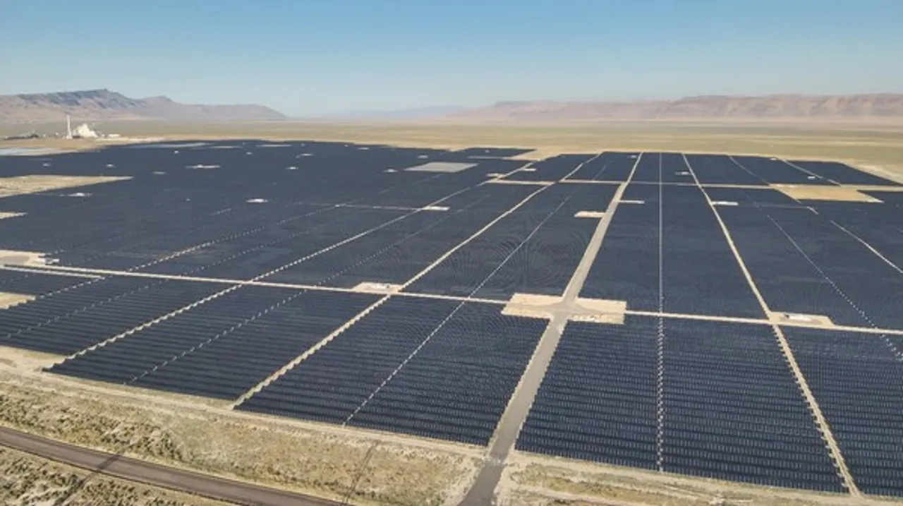 Nevada Gold Mines’ new solar project was completed in two phases, with the second phase going online in June 2024. (Image Source: BayWa r.e.)  