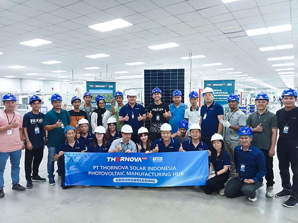  The Indonesian facility supports production capacities tailored to residential, commercial, and utility-scale demands with modules ranging from 400 W to 720 W. (Image Source: Thornova Solar) 

  