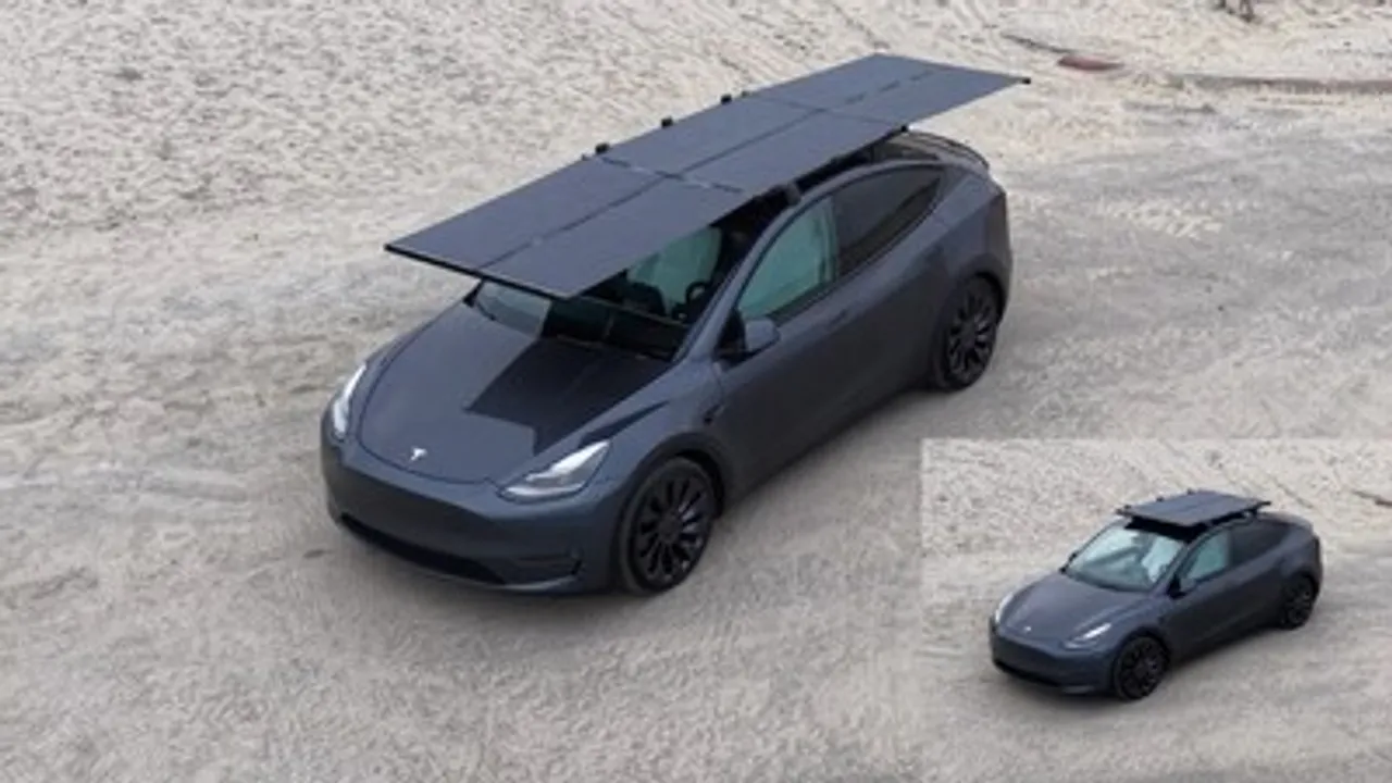  The solar rack expands to 1,000 watts when parked, maximizing energy capture, and contracts to 360 watts while driving.
 