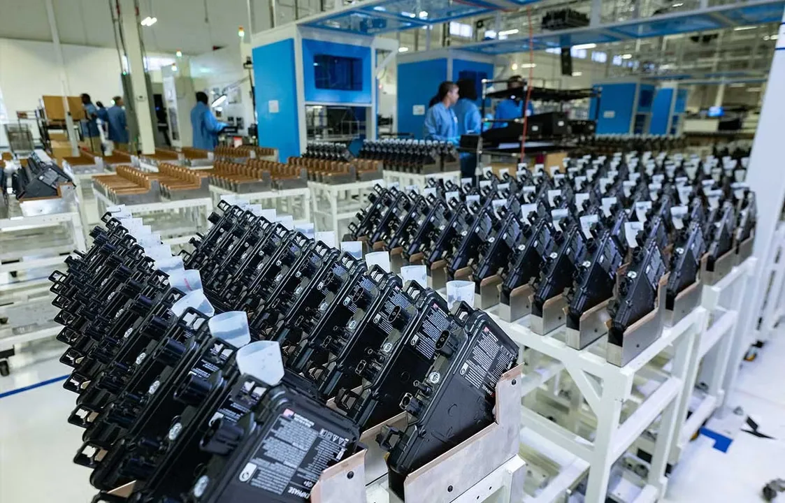  IQ8 microinverters with “DOM” SKUs represent Enphase’s push for higher domestic content in its product lineup. (Image Source: Enphase Energy) 

  