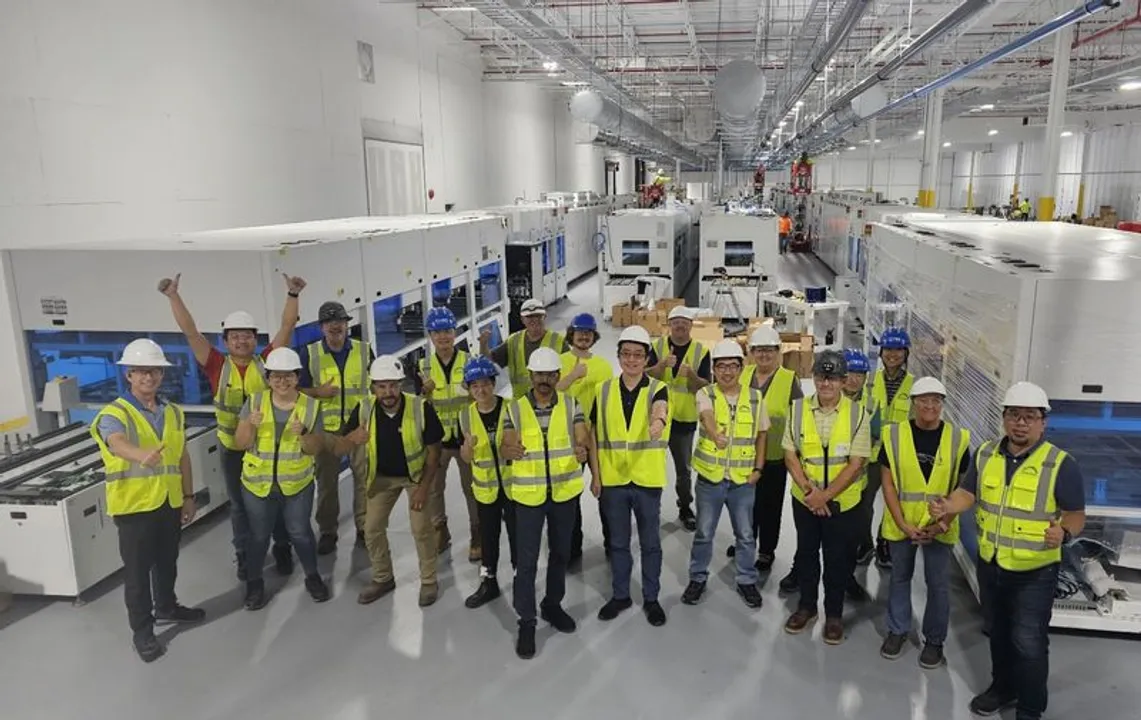  ES Foundry’s South Carolina facility produces bifacial PERC cells, reducing US reliance on imported solar cells. (Image Source: ES Foundry)  