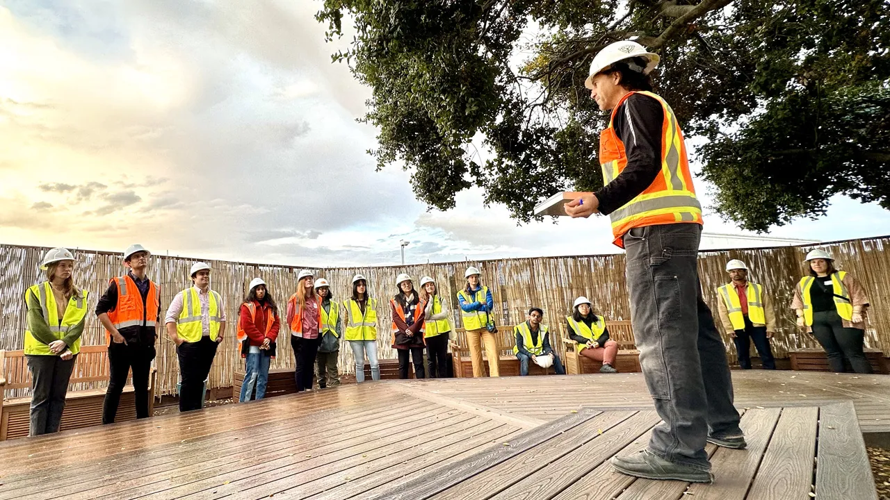  The CALNEXT Center integrates solar technology research with hands-on learning, enhancing utility-scale solar performance and education. (Image Source: Nextracker) 

  