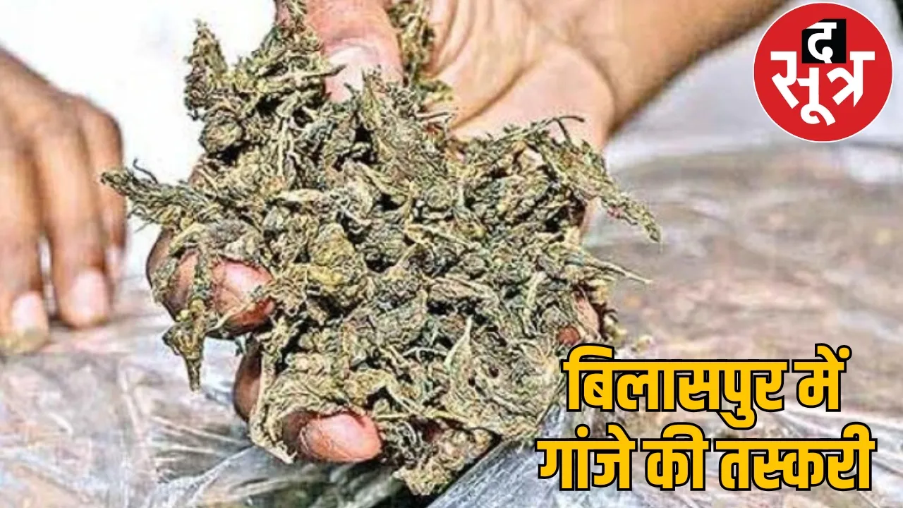 weed smuggled train 6 arrested including 4 policemen bilaspur