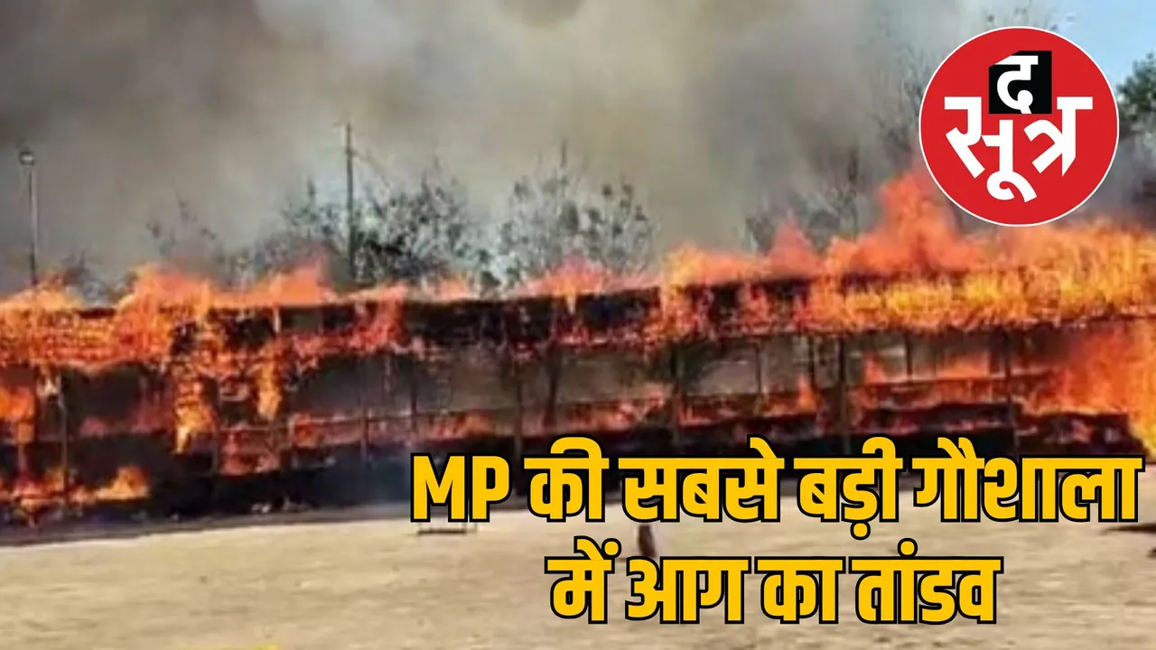 gwalior lal tipara goshala fire accident
