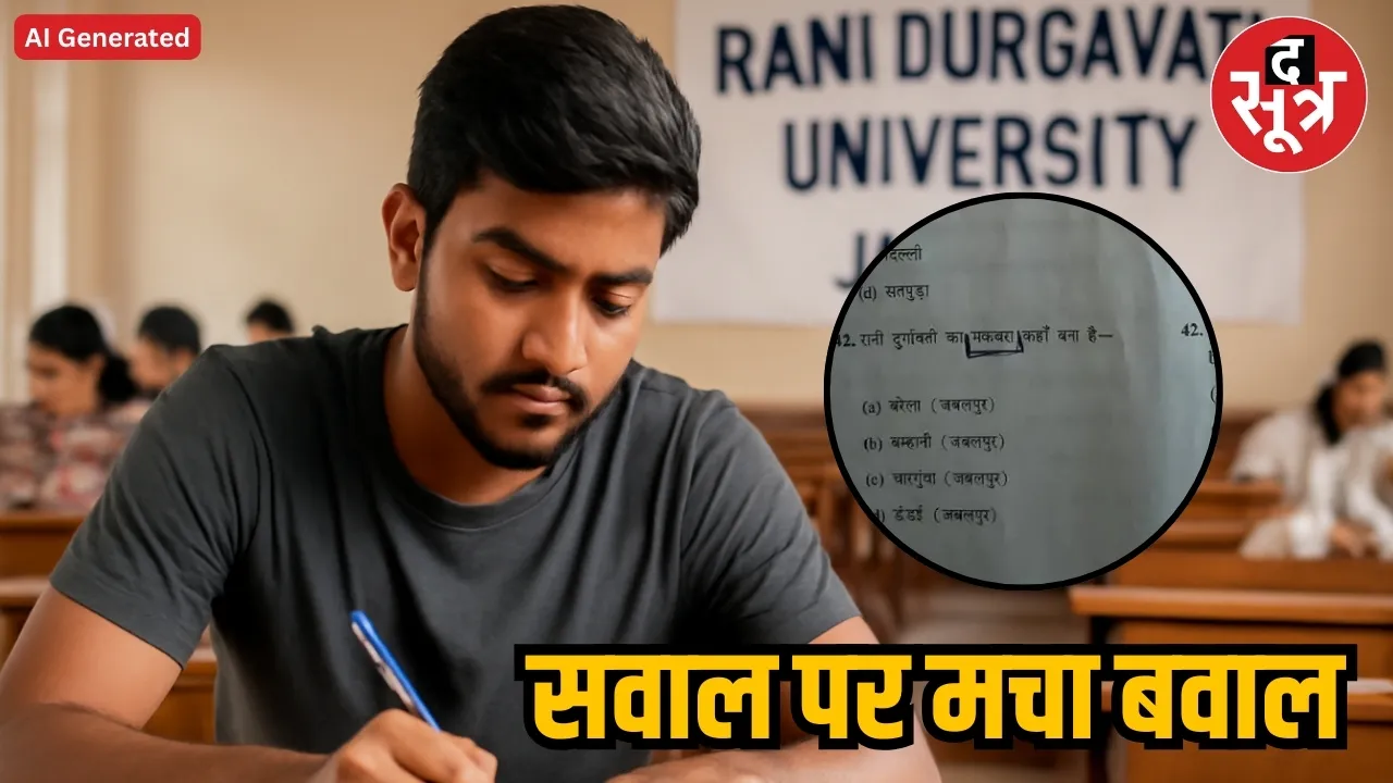  jabalpur rani durgavati exam question controversy