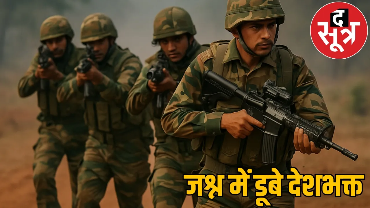 Operation Sindoor Strike on 9 terrorist hideouts fireworks all around the sootr