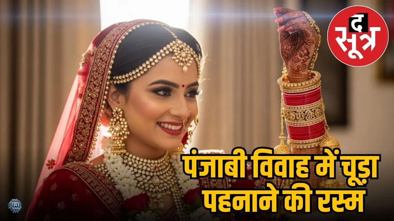 Chooda ritual in Punjabi wedding