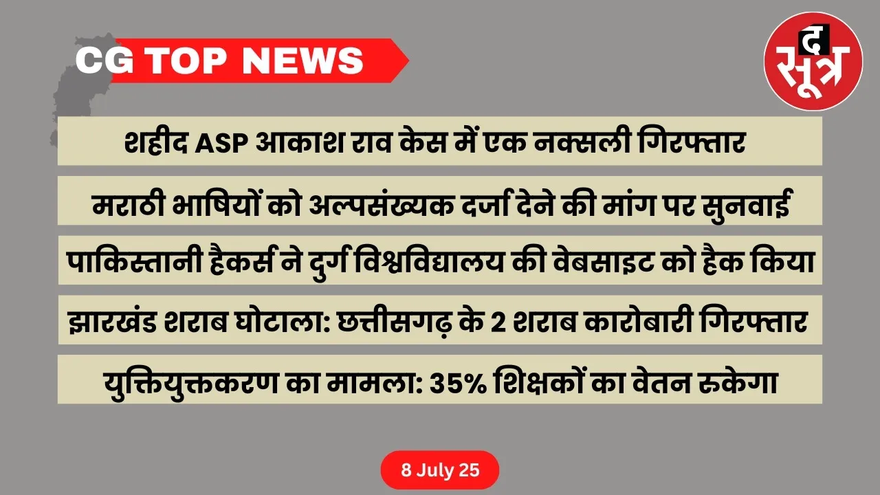 CG Top News Big news of Chhattisgarh the sootr