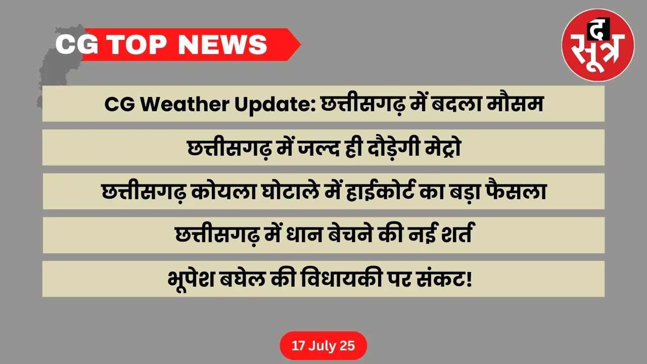 CG Top News Big news Chhattisgarh
