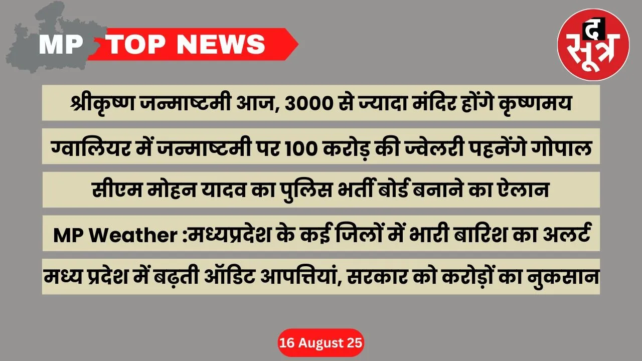 mp top news 16 AUGUST 2025