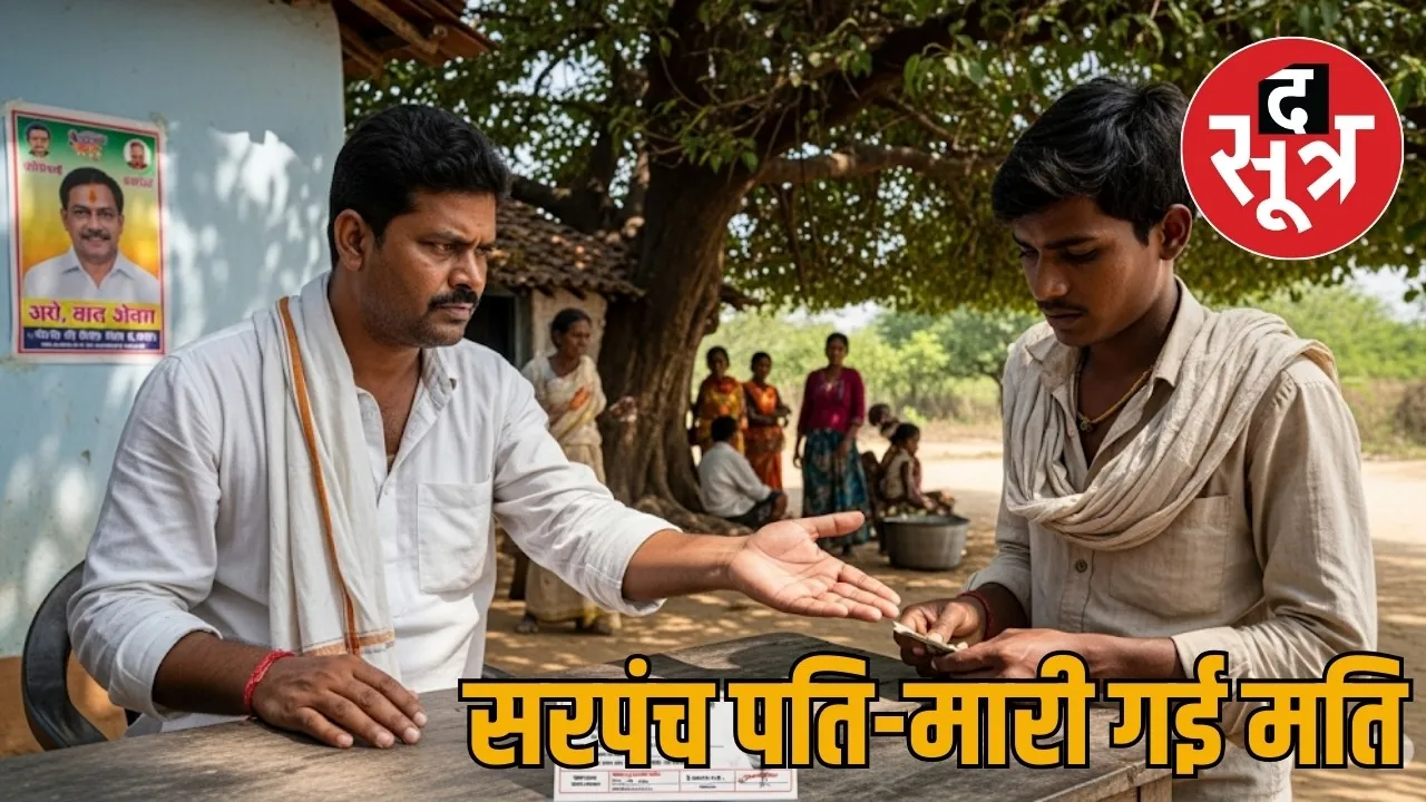 Sarpanch husband asked for money for ration card the sootr