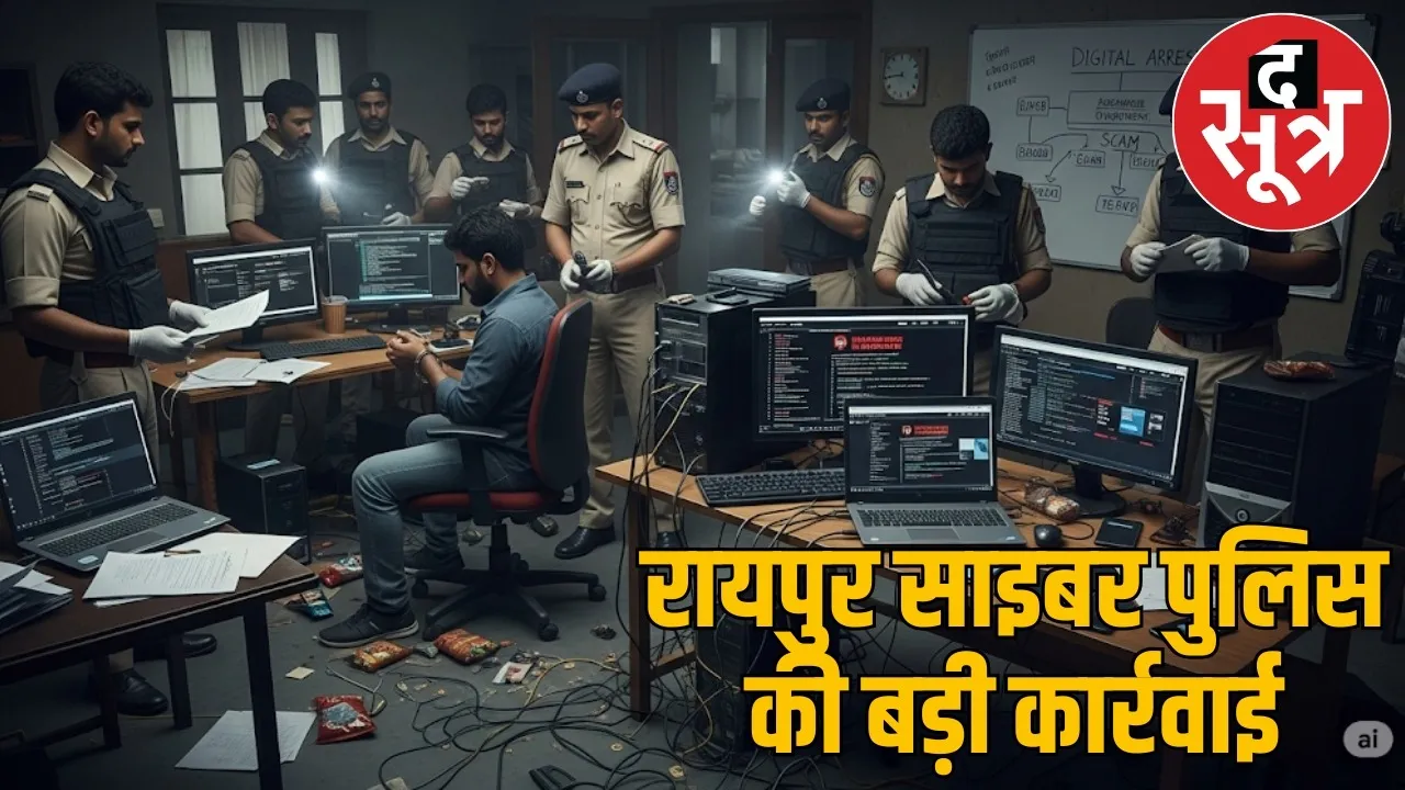 raipur-cyber-police-cambodia-gang-arrest the sootr