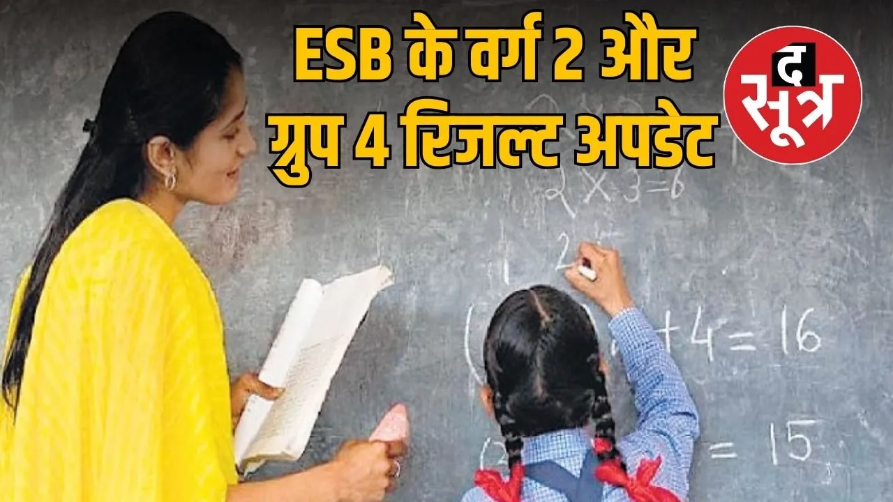 ESB Madhya Pradesh Teacher Group 2 and Group 4 Results Update
