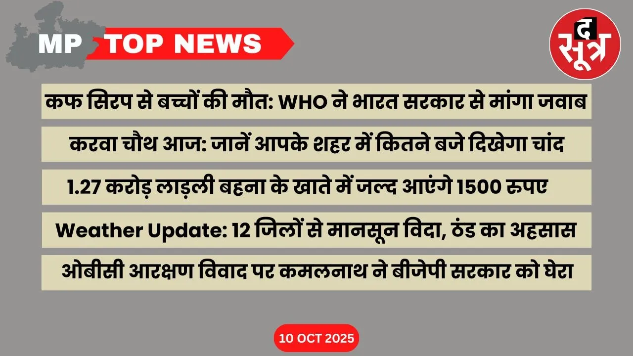 mp top news 10 October 2025