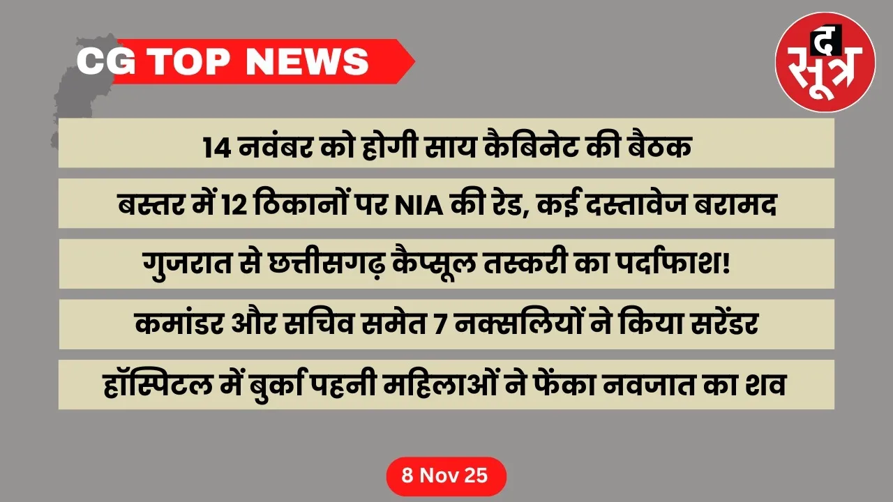 Chhattisgarh Top News Big news cg the sootr