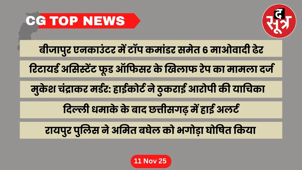 Chhattisgarh Top News cg big news the sootr