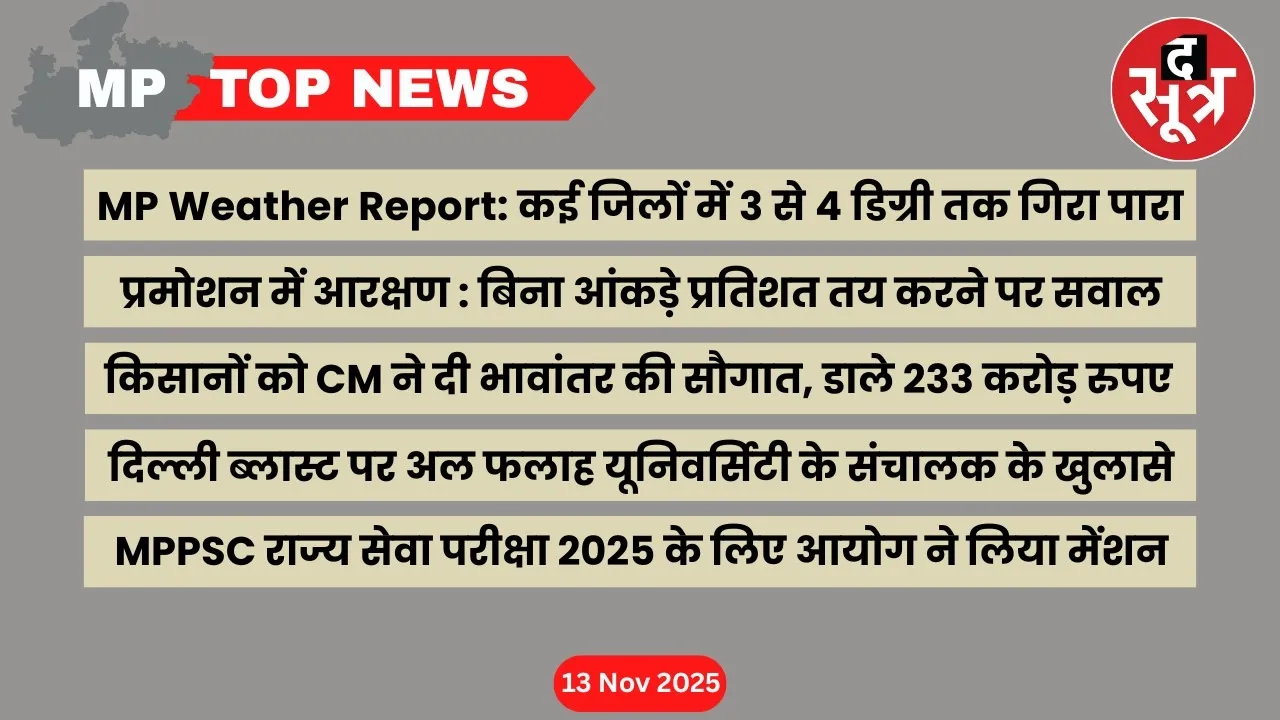 mp top news 13 november