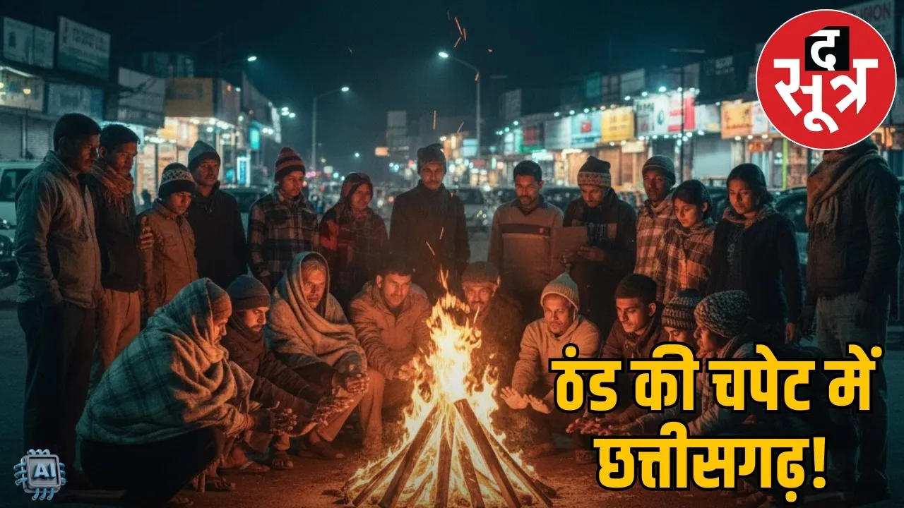 chhattisgarh-cold-wave-weather-update-raigarh-bonfire-arrangement the sootr