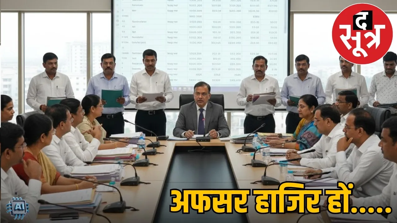 chhattisgarh-government-officers-budget-spending-accountability-meeting  the sootr