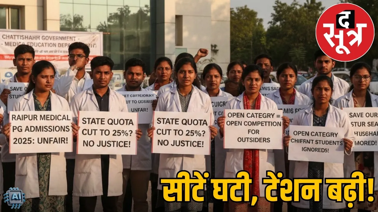 chhattisgarh-medical-pg-admission-rule-change-2025-state-quota-cut the sootr