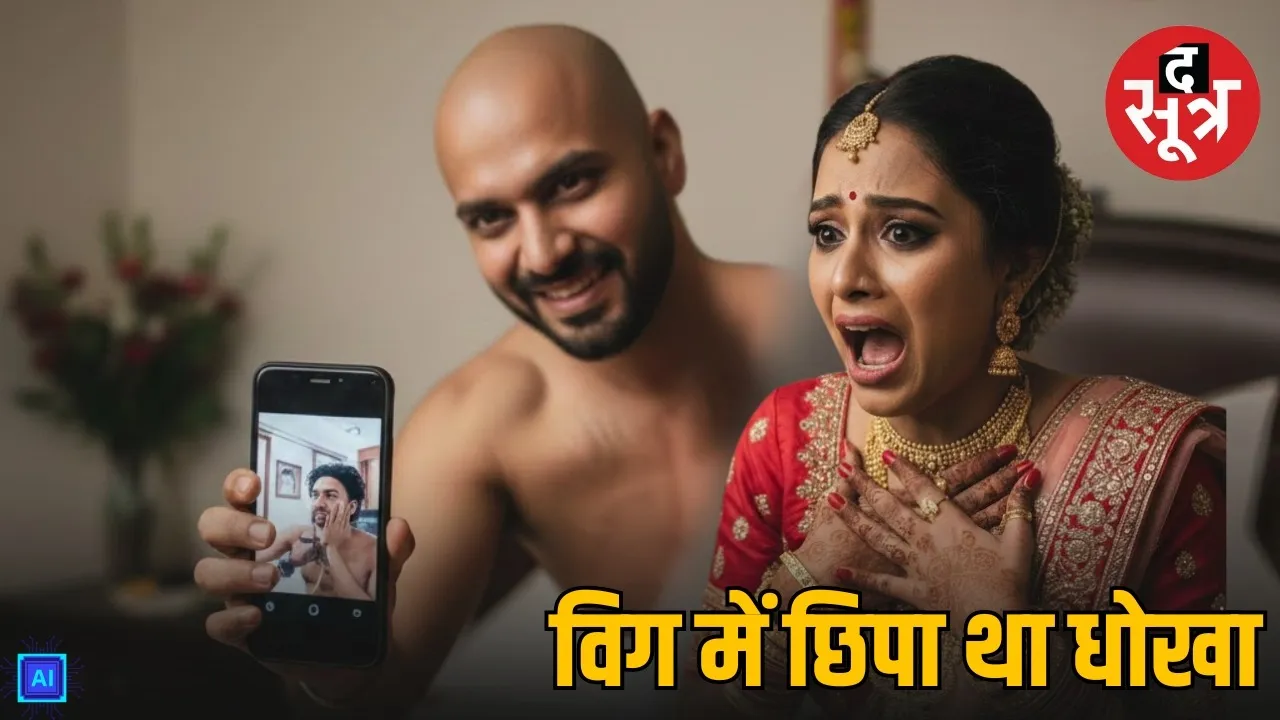 noida husband baldness fraud marriage blackmail case